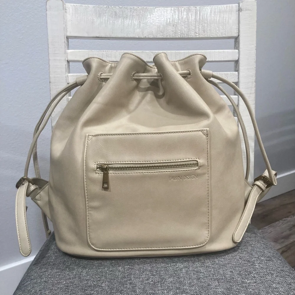 Fawn Design Cream Drawstring Backpack - Picture 9 of 11